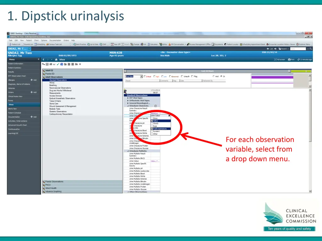 1 dipstick urinalysis 1