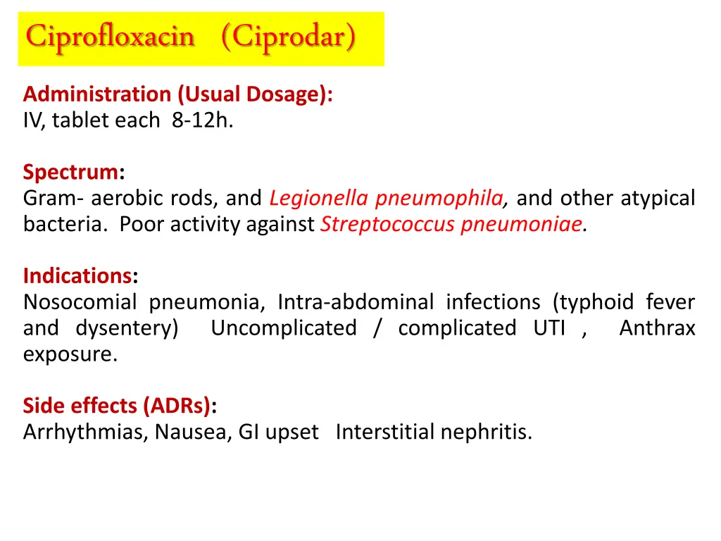ciprofloxacin ciprodar