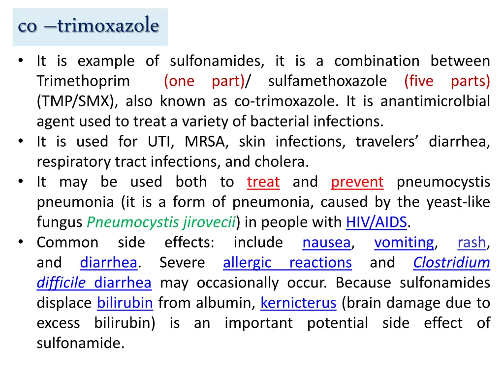 co trimoxazole