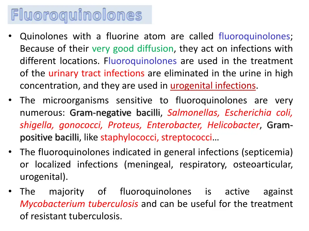 fluoroquinolones