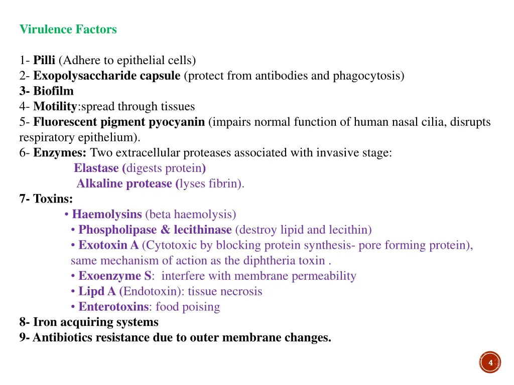 virulence factors