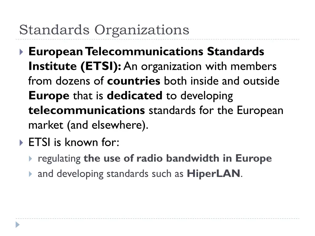 standards organizations 6