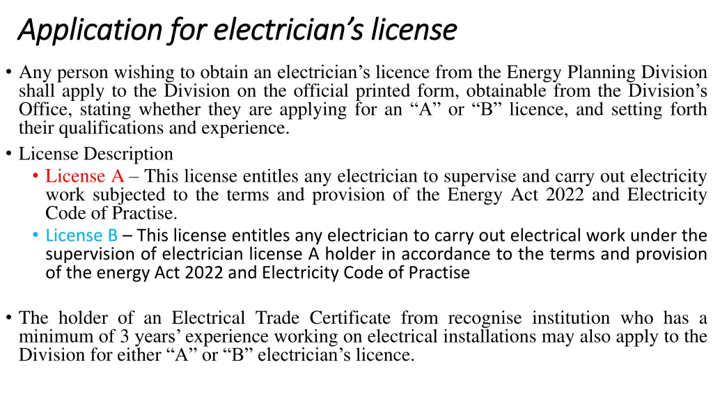 application for electrician s license application