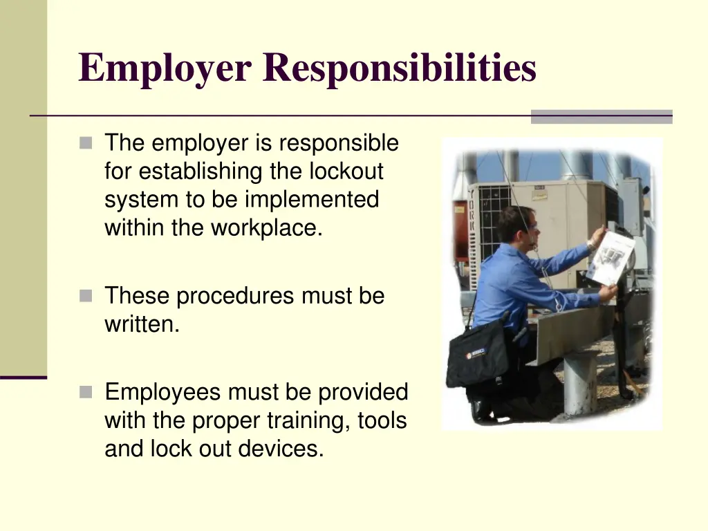 employer responsibilities