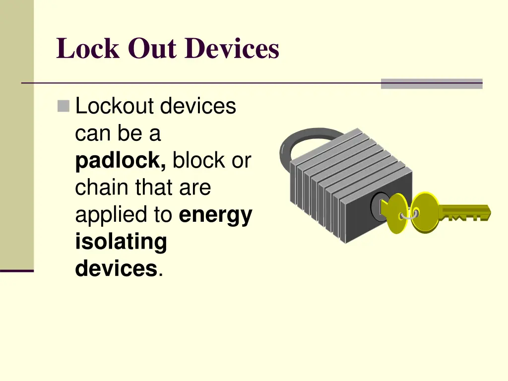 lock out devices