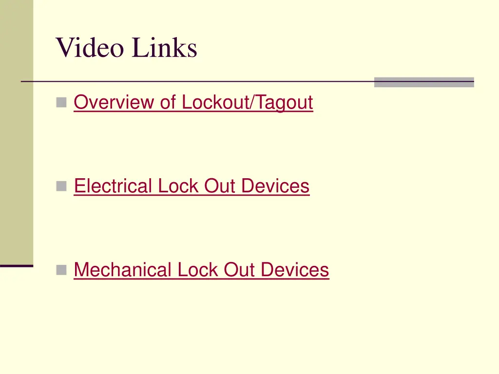 video links