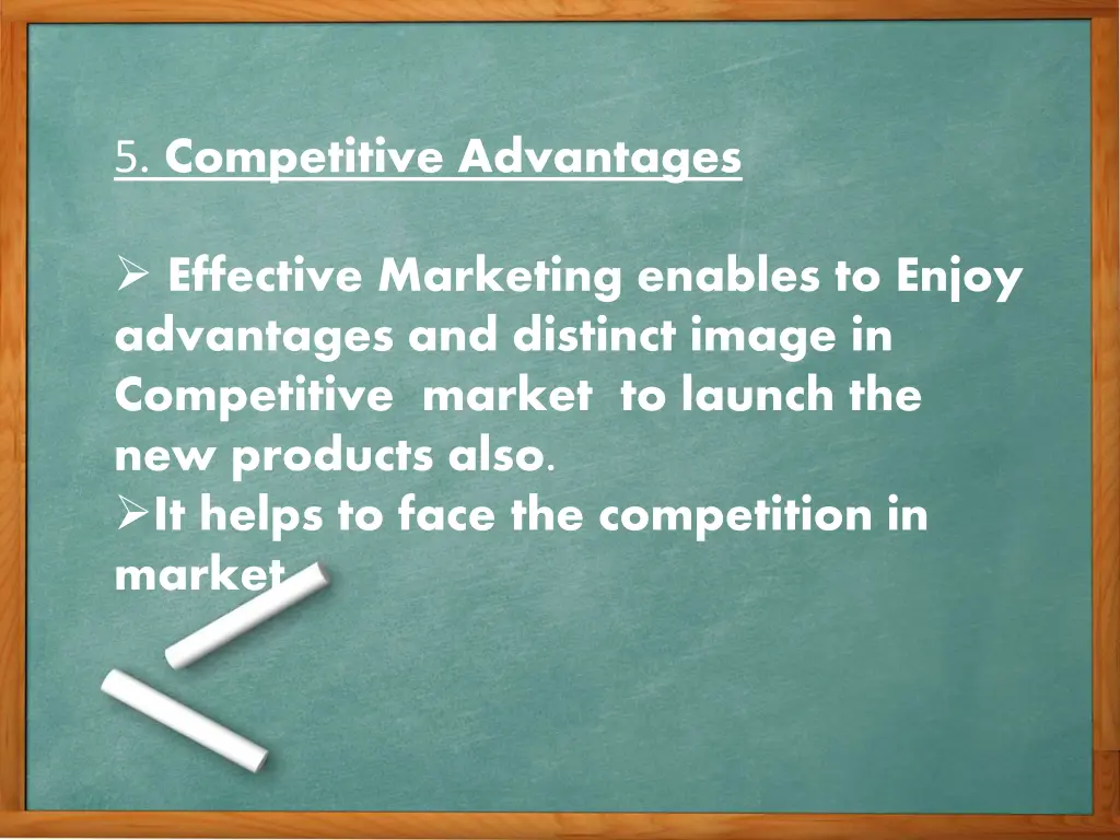 5 competitive advantages