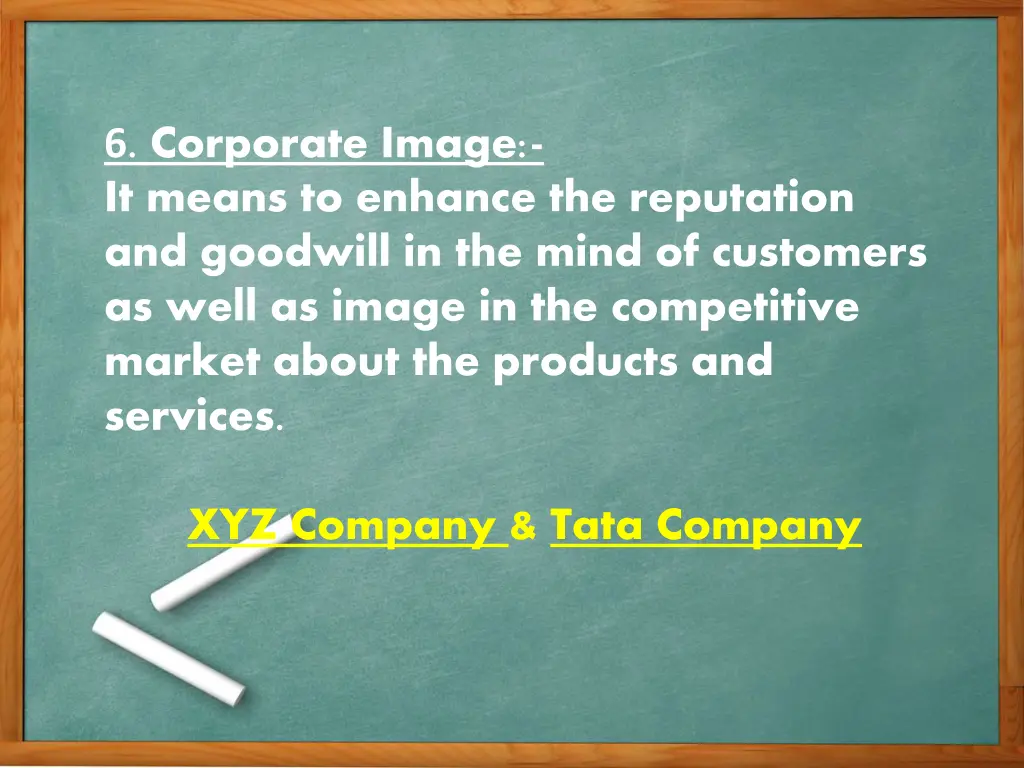 6 corporate image it means to enhance