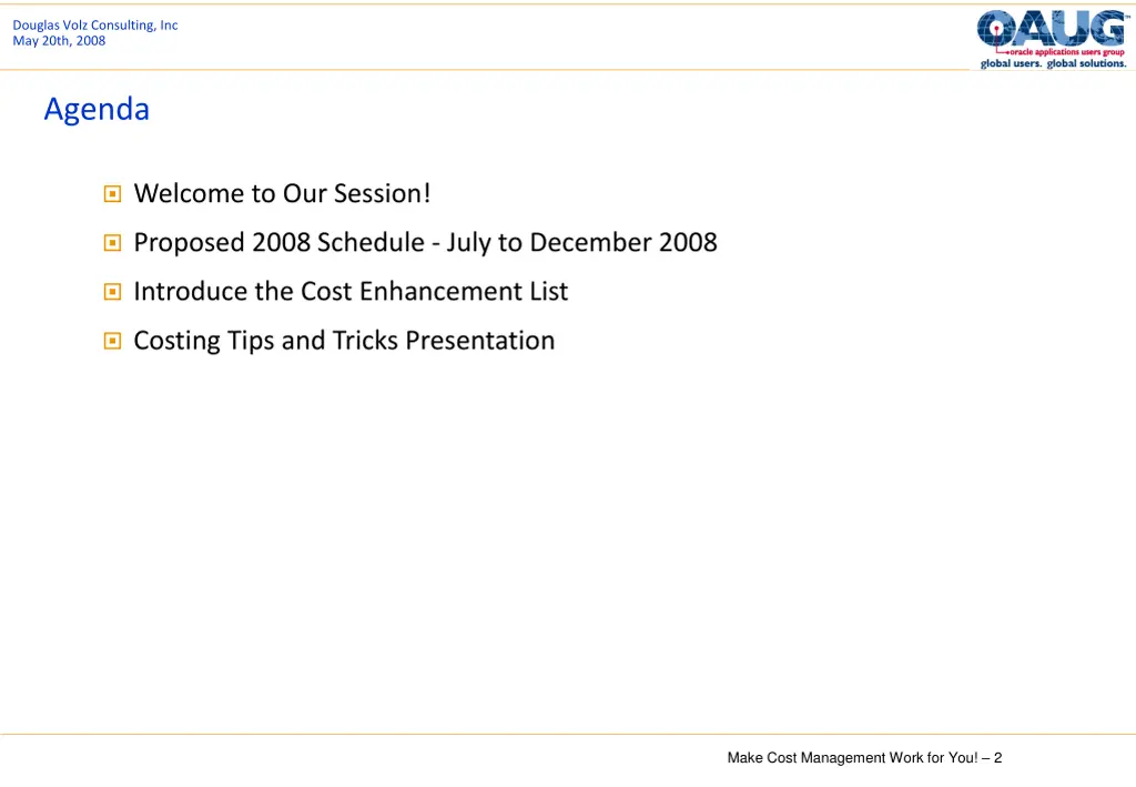 douglas volz consulting inc may 20th 2008 1
