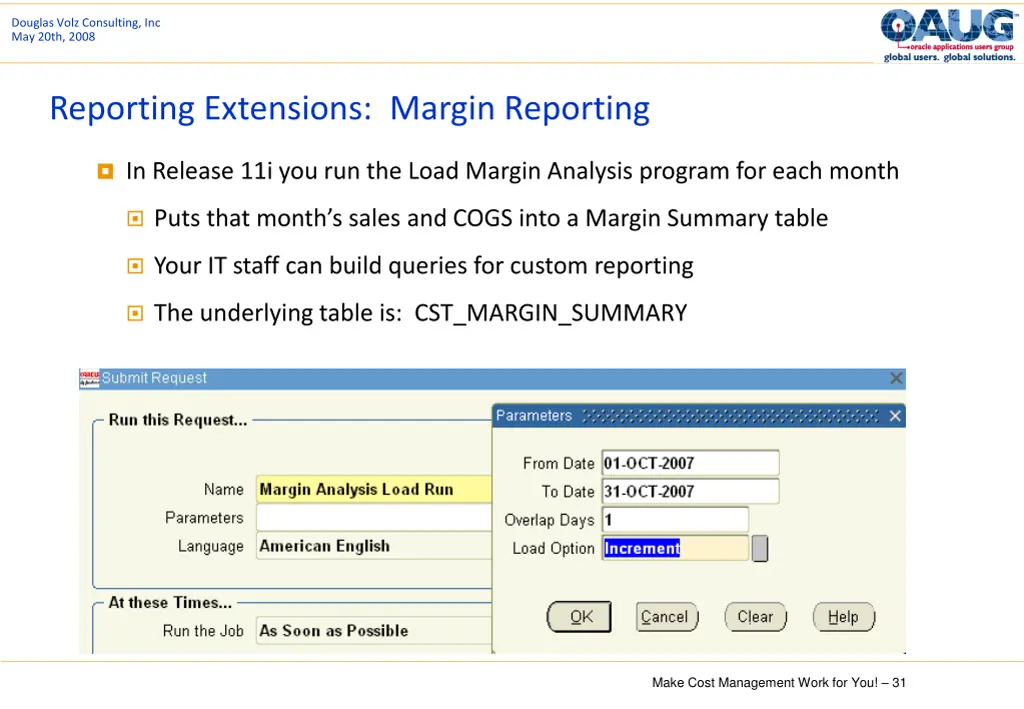 douglas volz consulting inc may 20th 2008 30