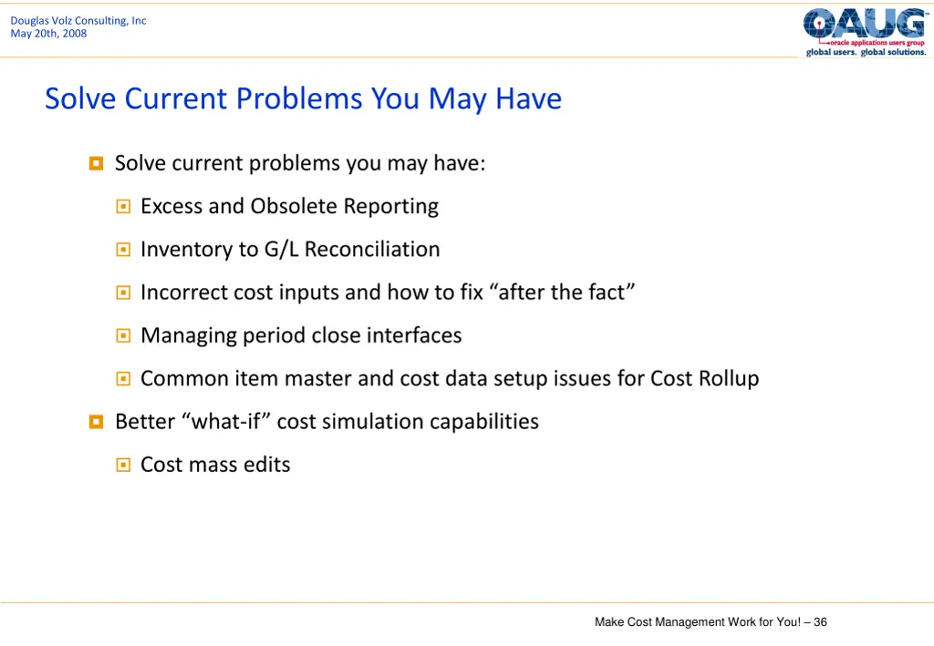 douglas volz consulting inc may 20th 2008 35