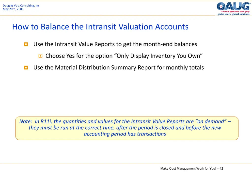 douglas volz consulting inc may 20th 2008 41