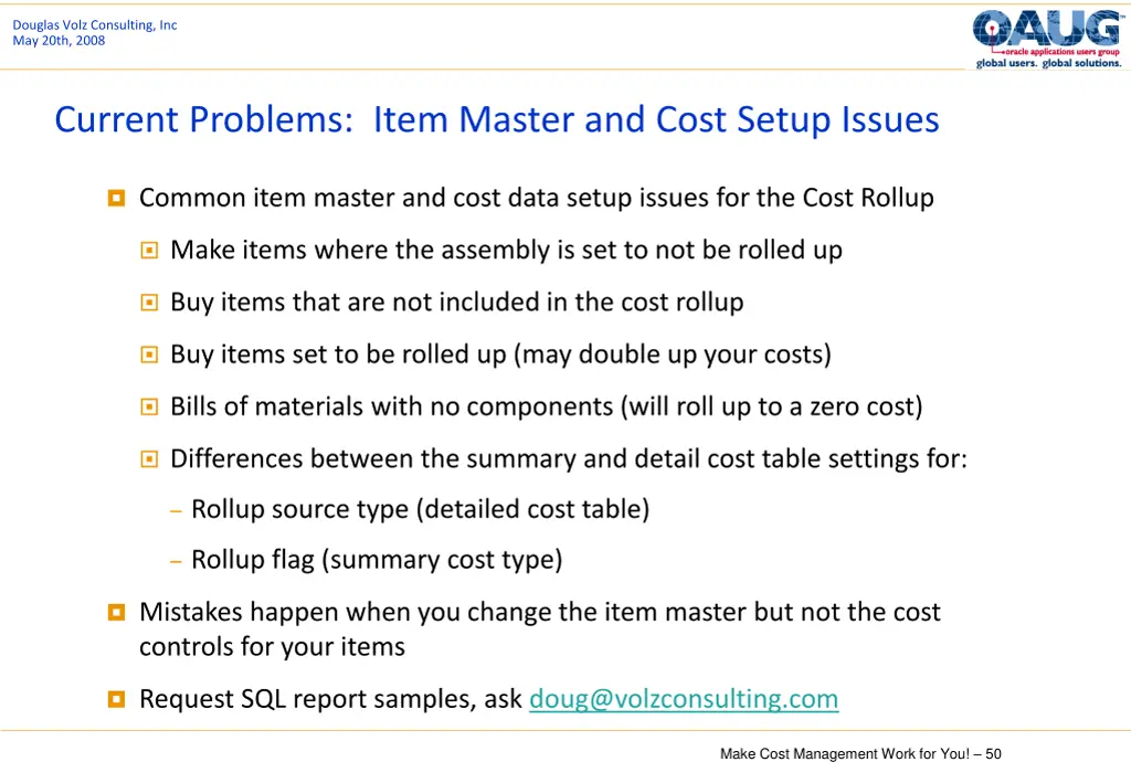 douglas volz consulting inc may 20th 2008 49