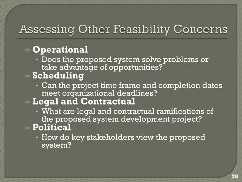operational does the proposed system solve