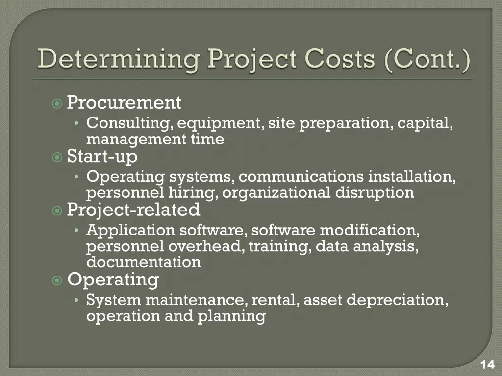 procurement consulting equipment site preparation