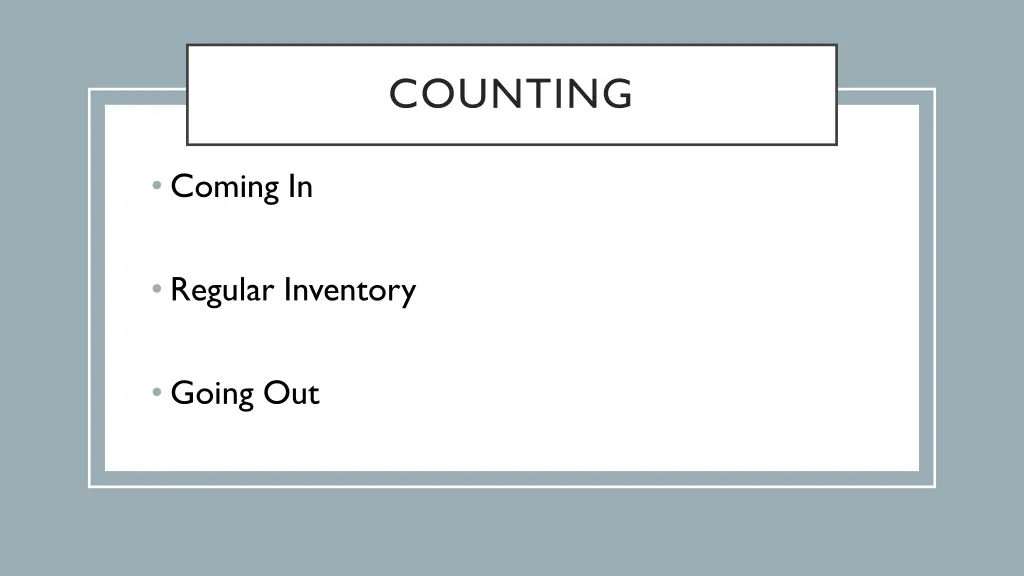 counting