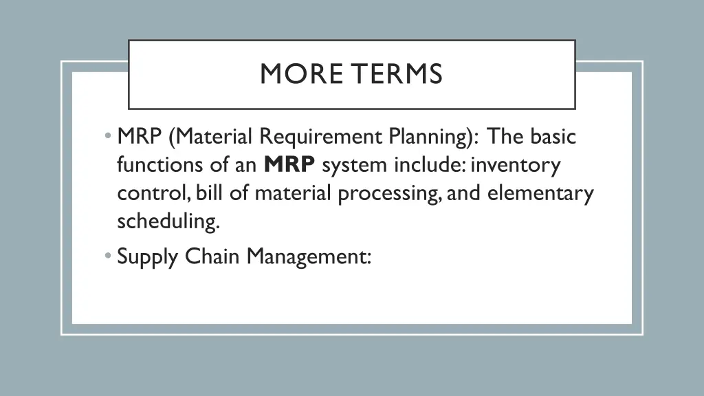 more terms