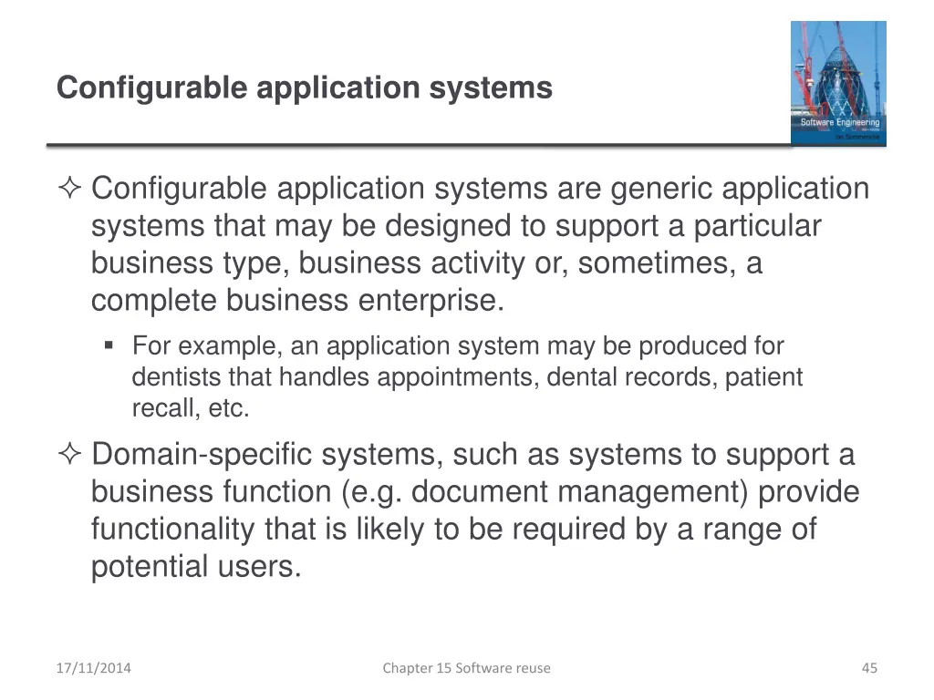 configurable application systems