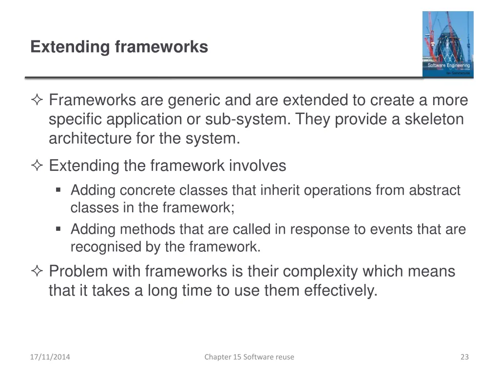 extending frameworks