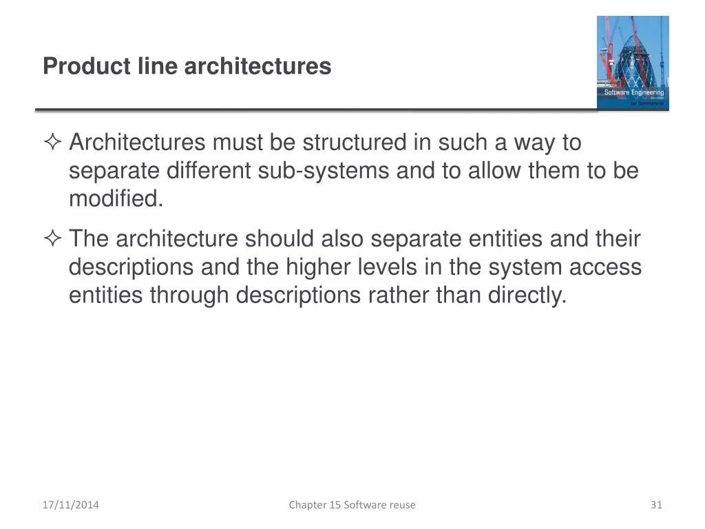 product line architectures