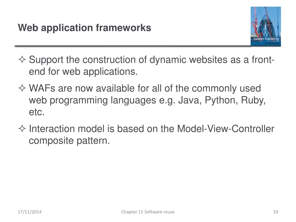 web application frameworks