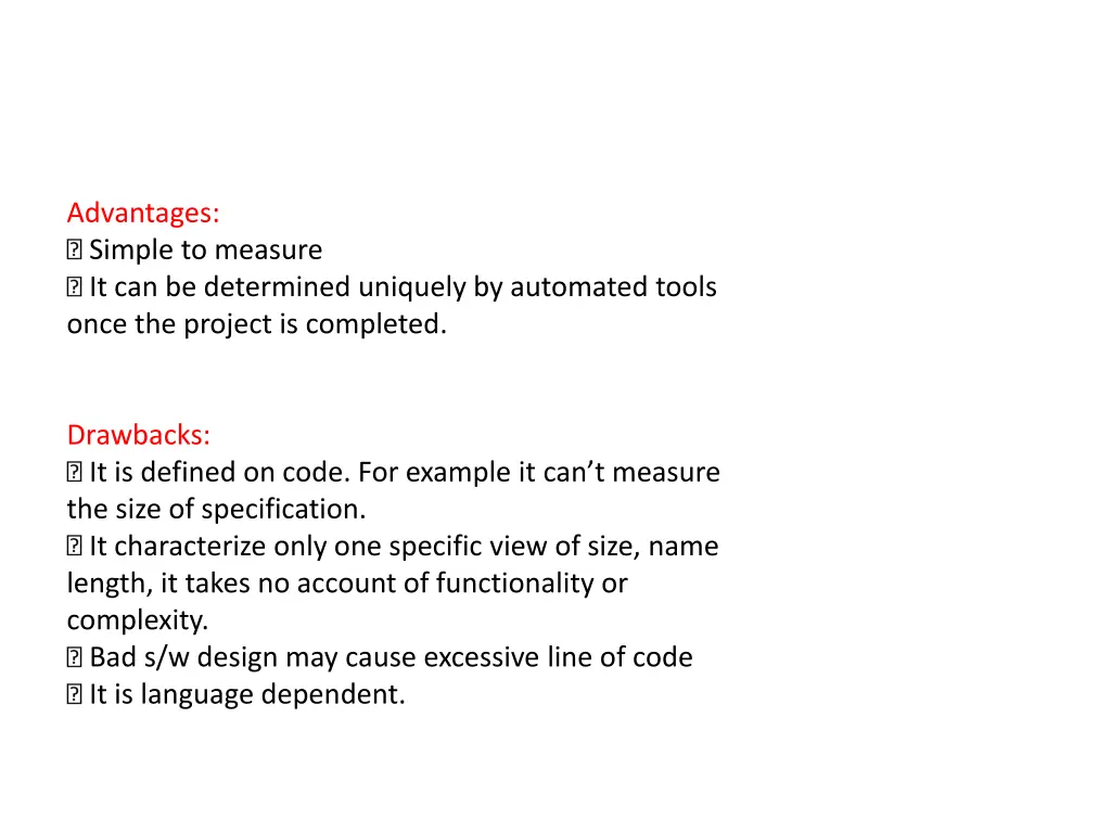 advantages simple to measure it can be determined