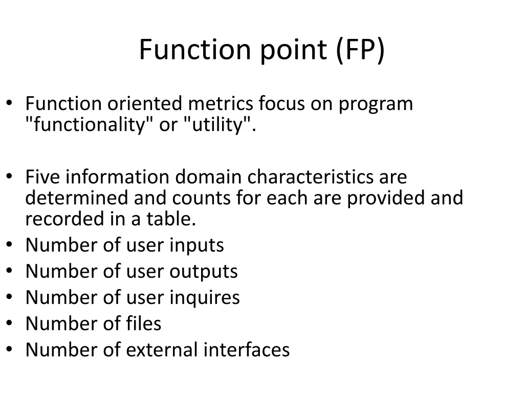 function point fp