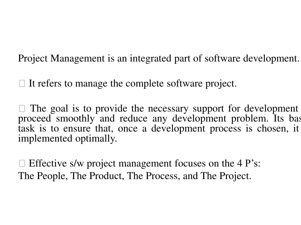 project management is an integrated part