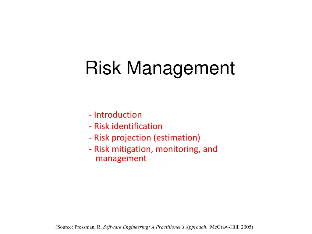 risk management