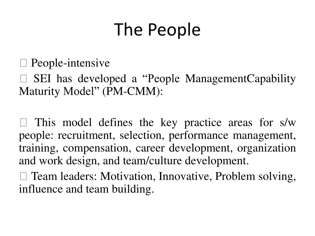 the people