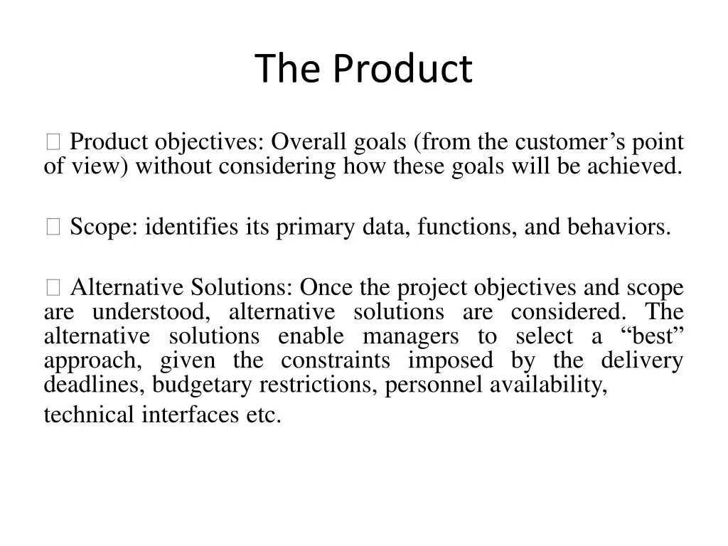 the product