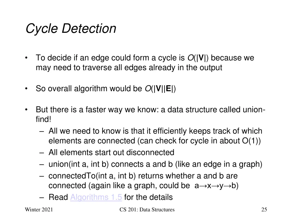 cycle detection