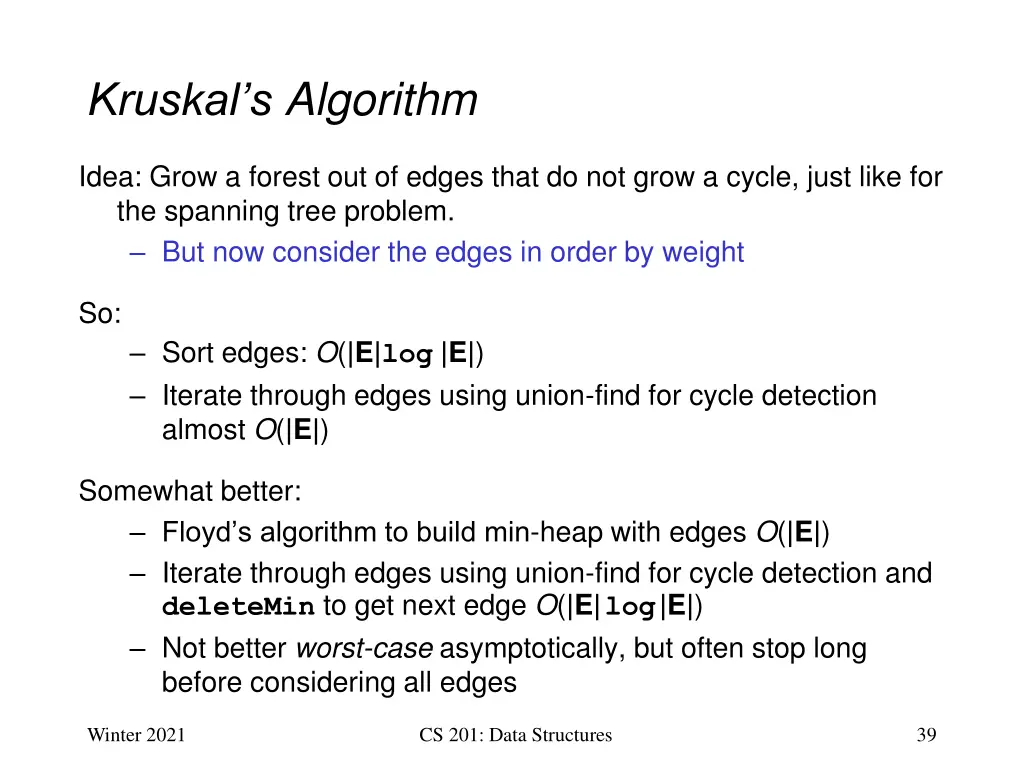 kruskal s algorithm