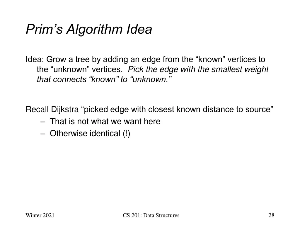 prim s algorithm idea