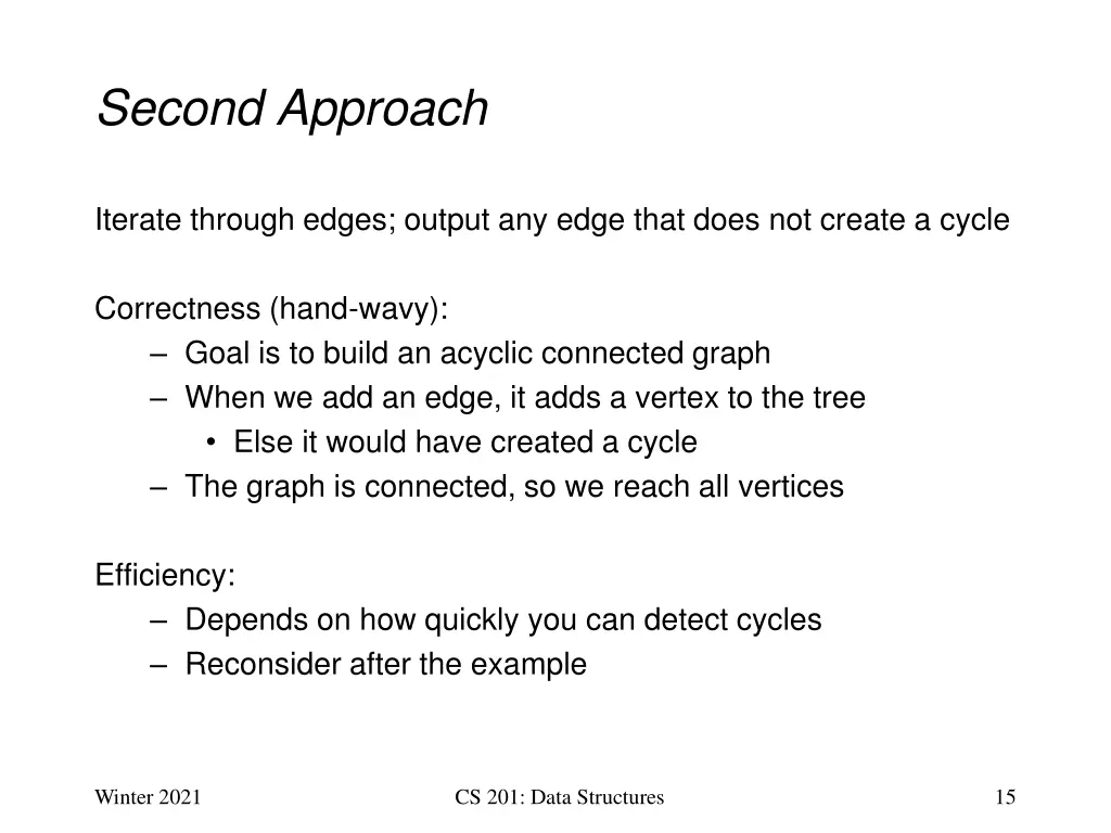 second approach