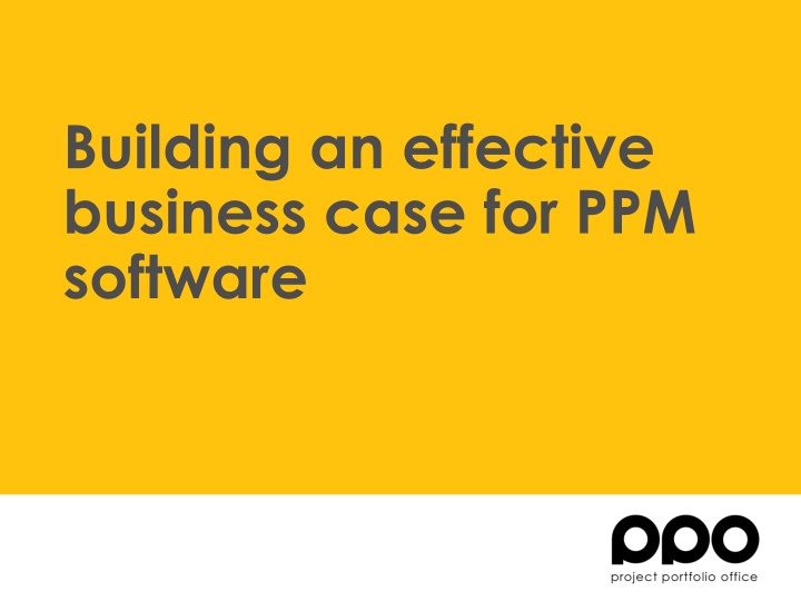 building an effective business case