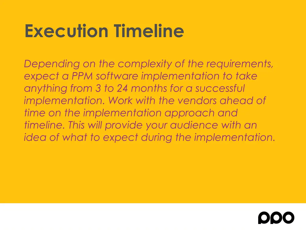 execution timeline