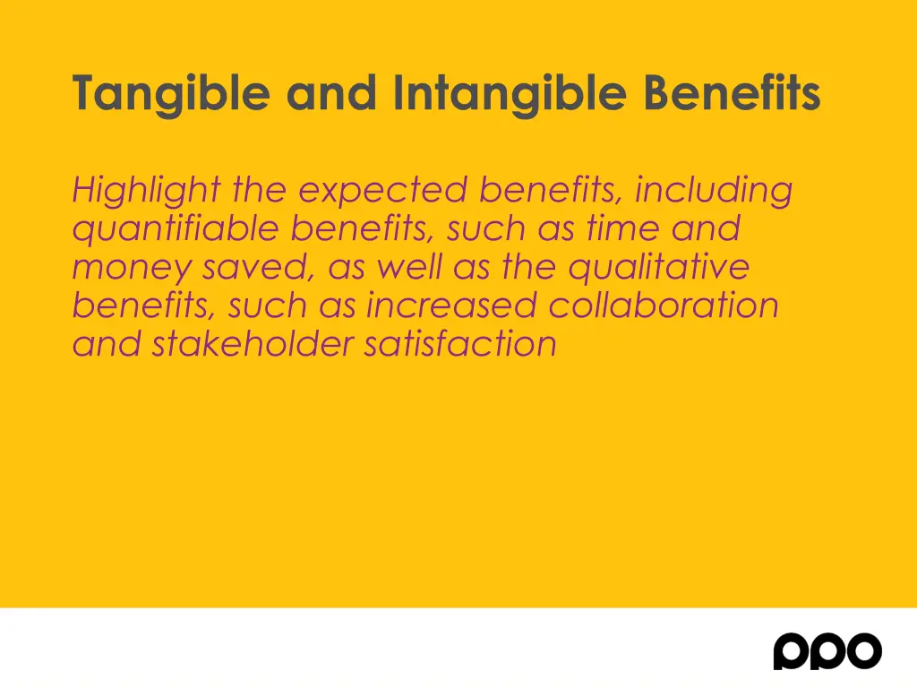 tangible and intangible benefits