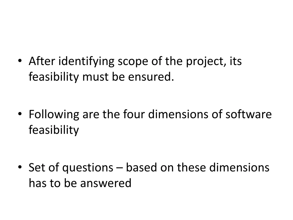 after identifying scope of the project