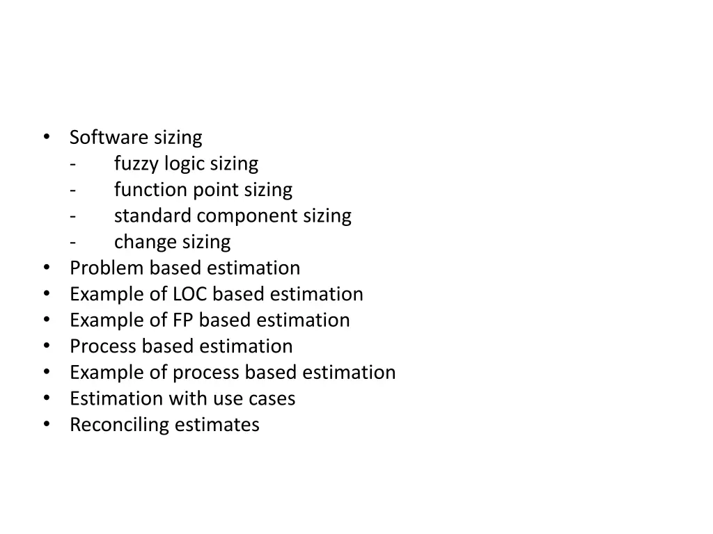 software sizing fuzzy logic sizing function point