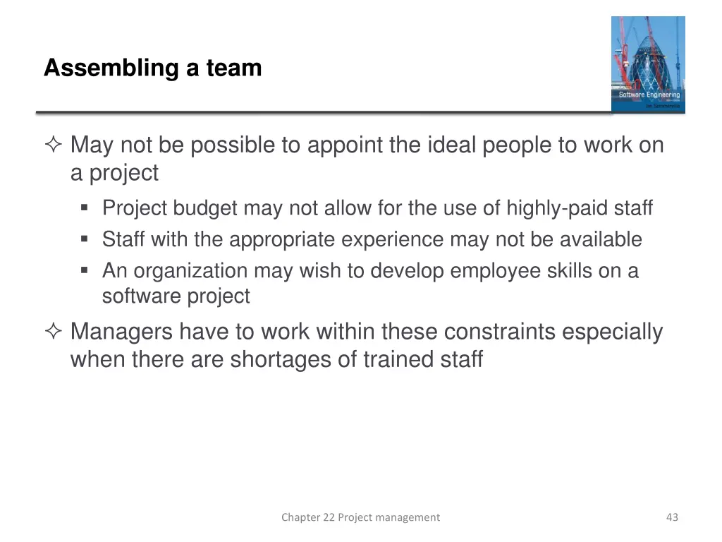 assembling a team