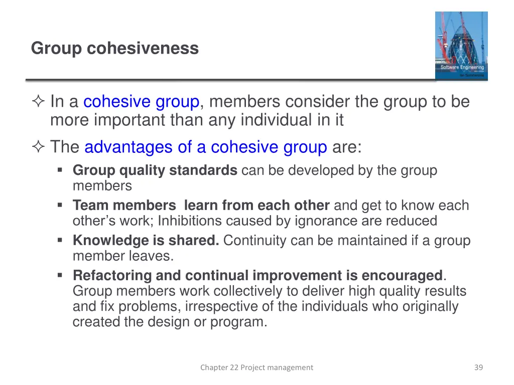 group cohesiveness