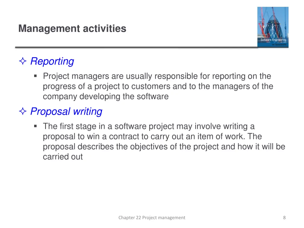 management activities