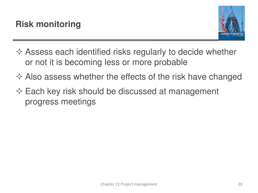 risk monitoring
