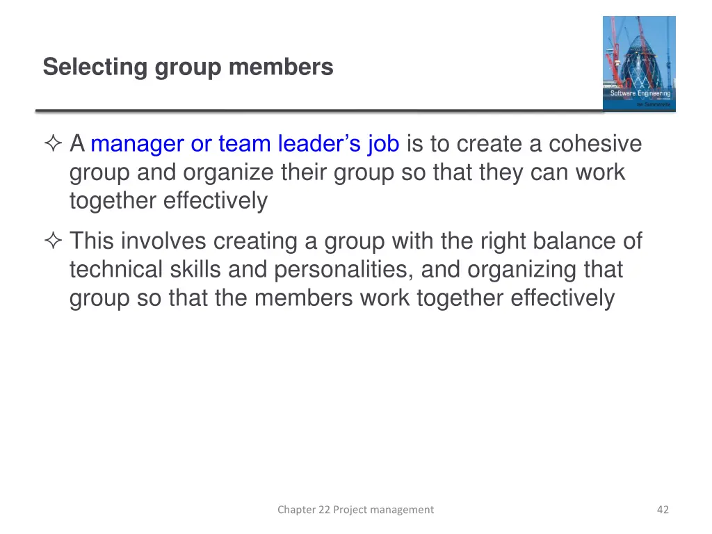selecting group members