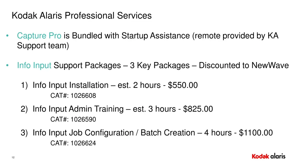 kodak alaris professional services