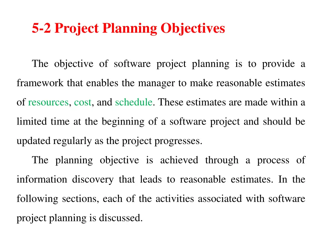 5 2 project planning objectives