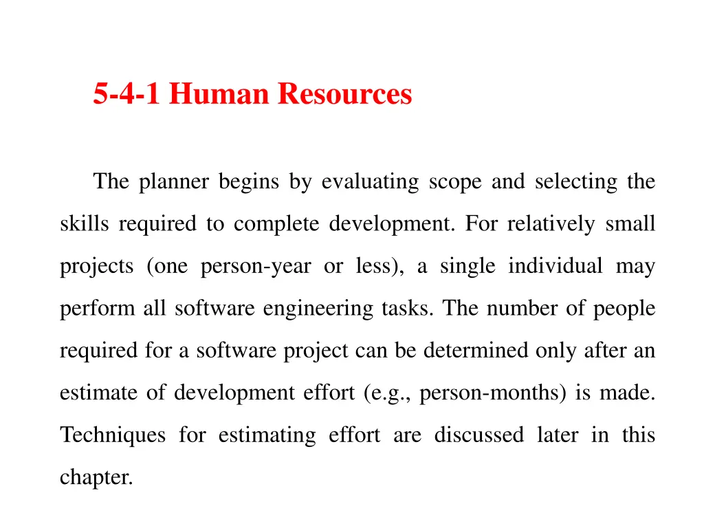 5 4 1 human resources