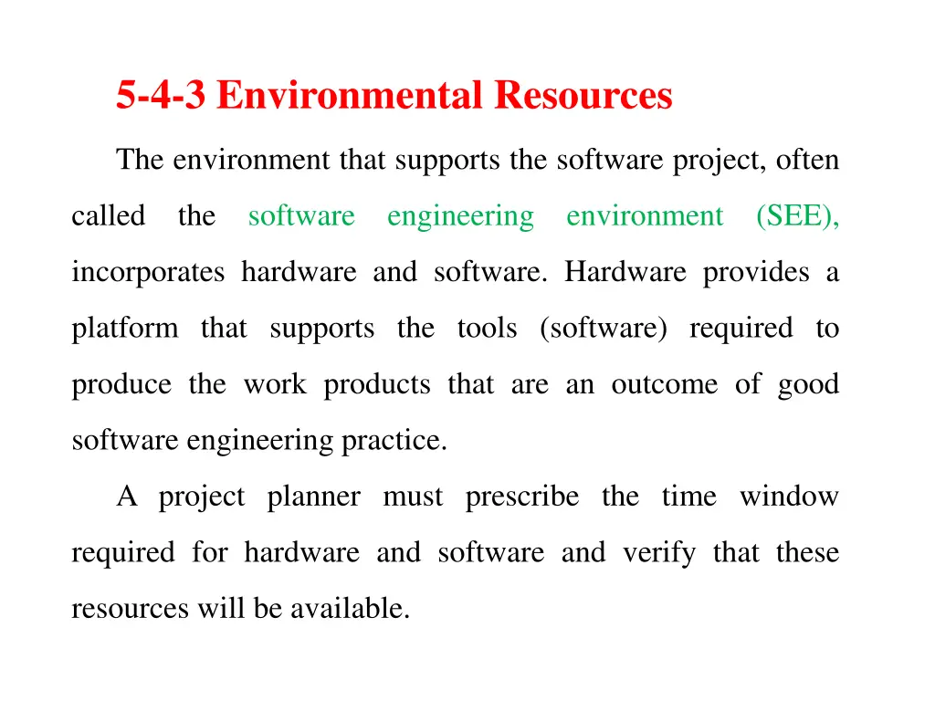 5 4 3 environmental resources