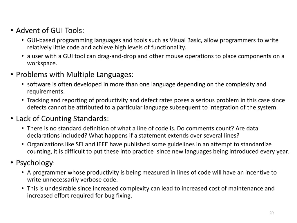advent of gui tools gui based programming